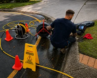 On-site drain inspection at a Beaconsfield property
